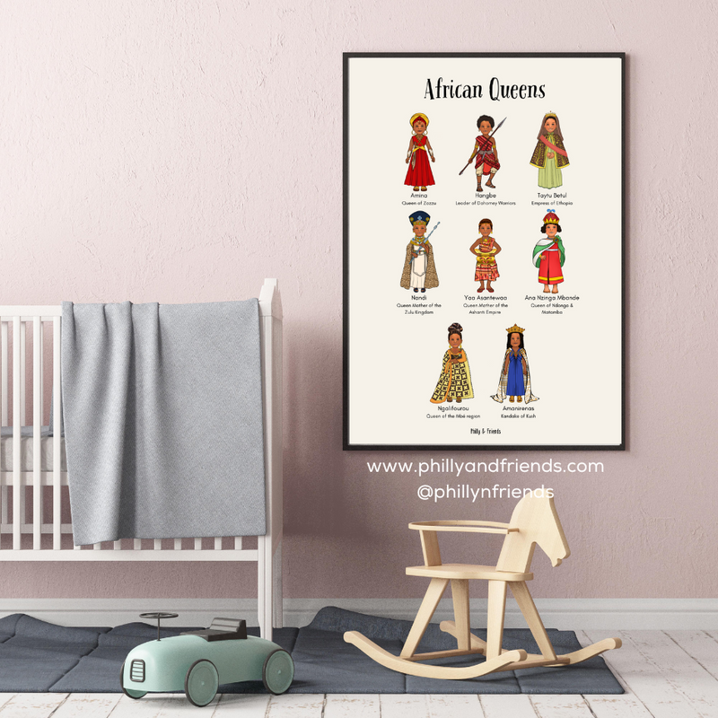 African Queens Kids Wall Art | Poster