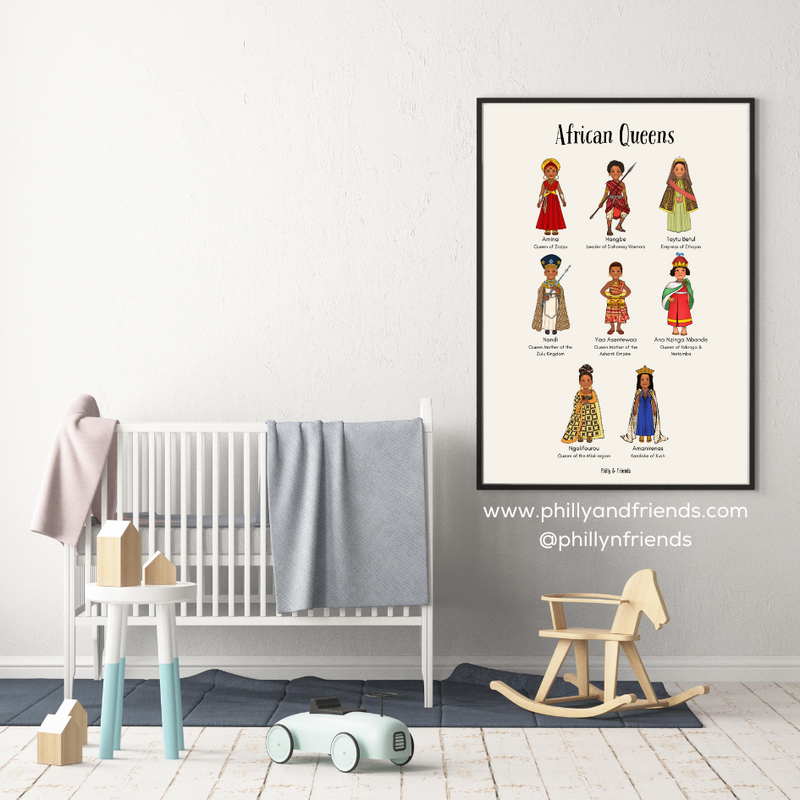 African Queens Kids Wall Art | Poster