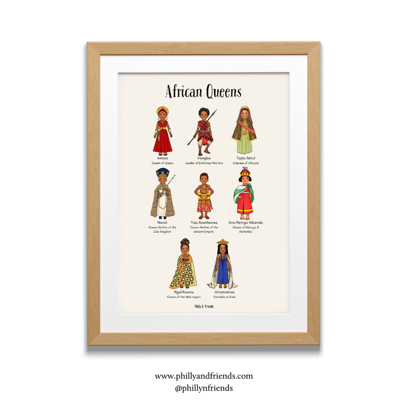 African Queens Kids Wall Art | Poster