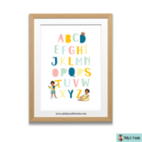 Alphabet Poster with Philly & Friends | Educational Prints EYFS