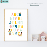 Alphabet Poster with Philly & Friends | Educational Prints EYFS