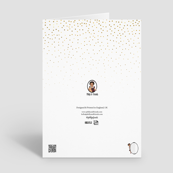Christmas Greeting Card | Black Elf