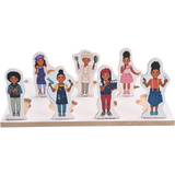 CREATIVE Careers Small World Figures | Wooden Lift & Match Puzzles