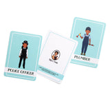 Occupations Flashcards in a Tin Box (35 Illustrated Careers)