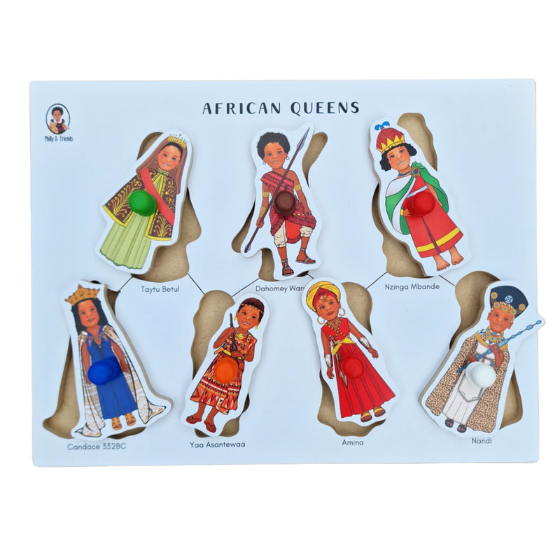 Puzzles en bois Lift &amp; Fit des reines africaines