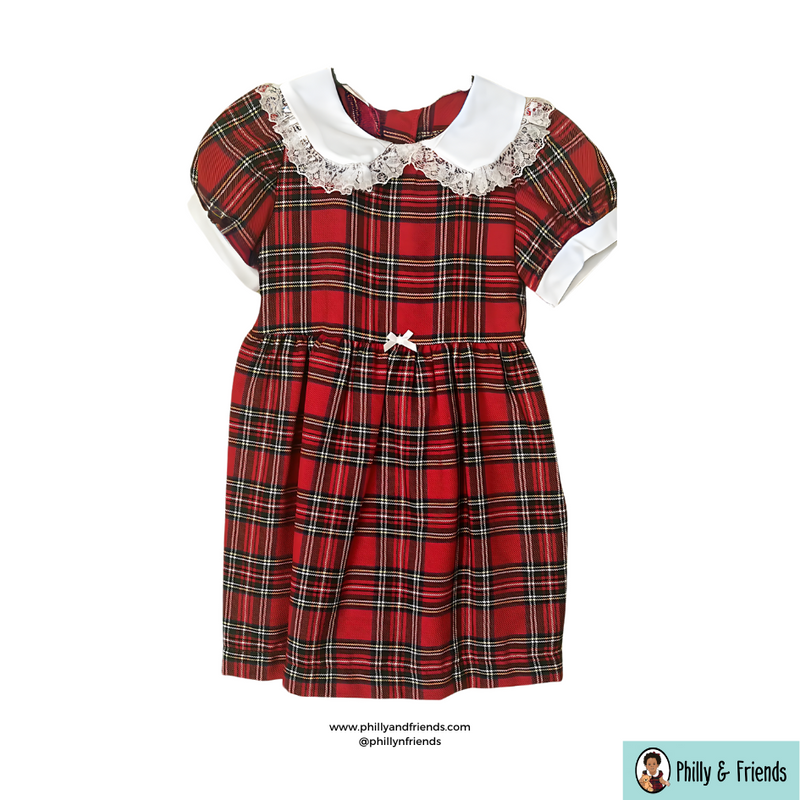 Philly's Girls Red Tartan Dress