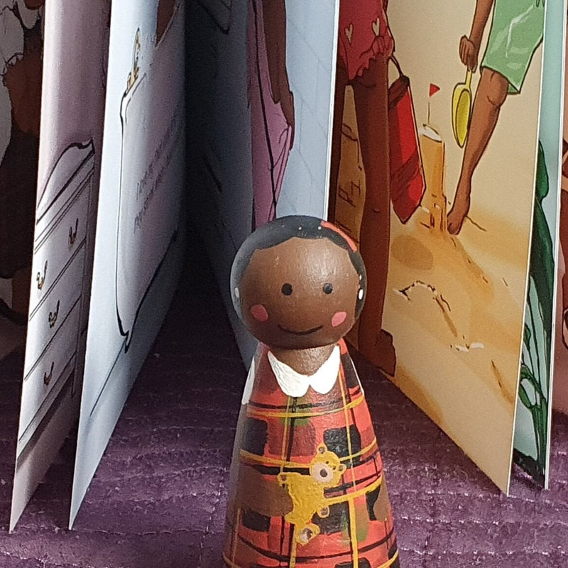 Iconic Philly Wooden Peg Doll