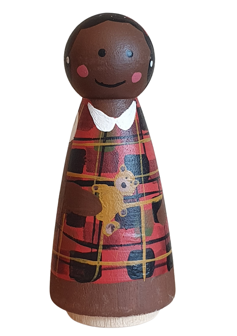 Iconic Philly Wooden Peg Doll